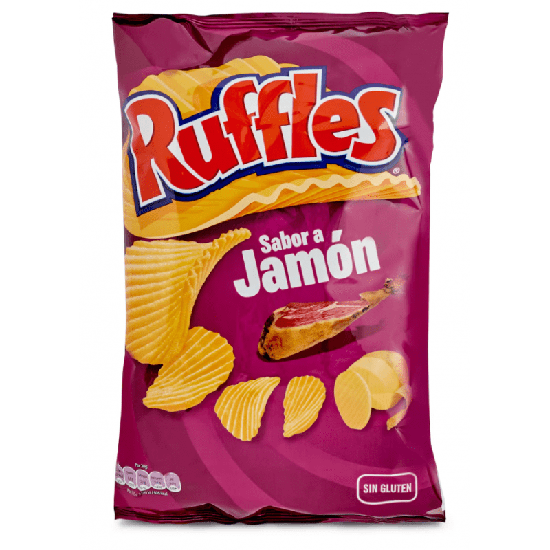 Patatas Fritas Ruffles Onduladas Sabor Jamón